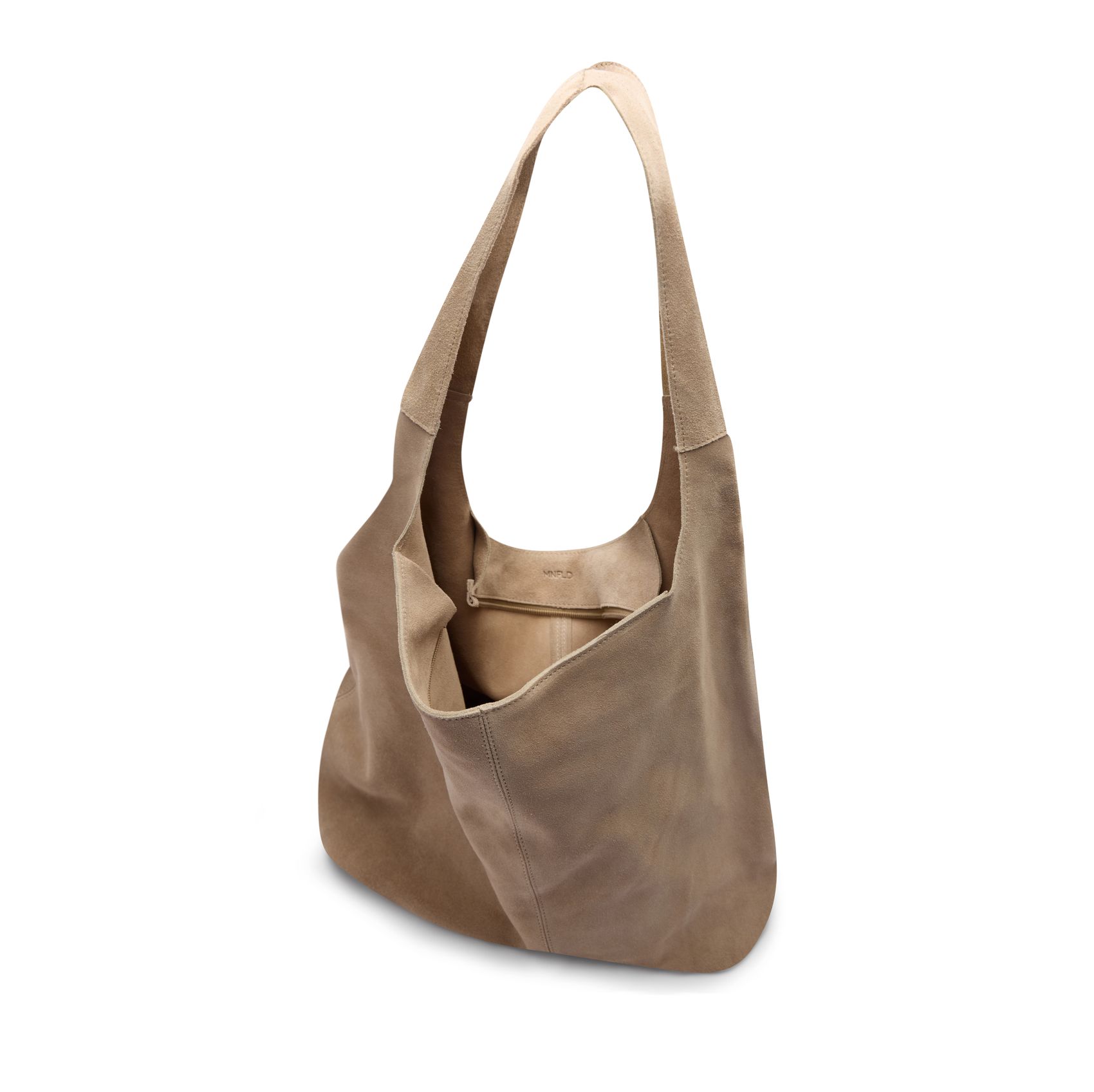 Beige suède shopper