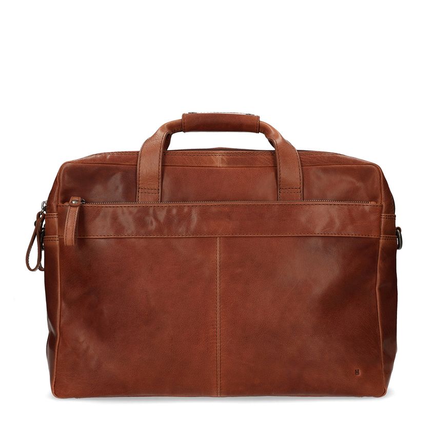 Braune Laptoptasche aus Leder