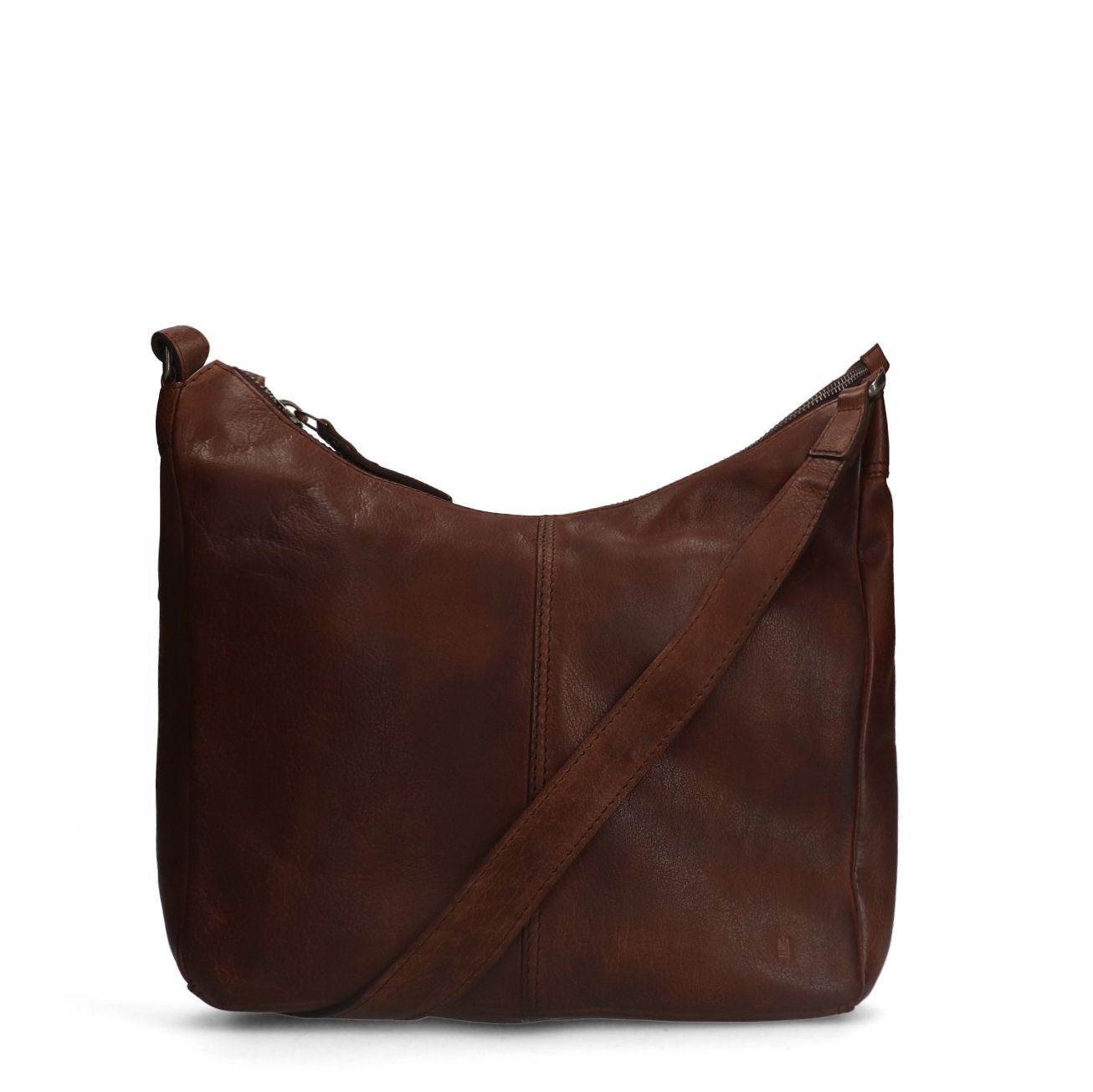 Braune Schultertasche aus Leder
