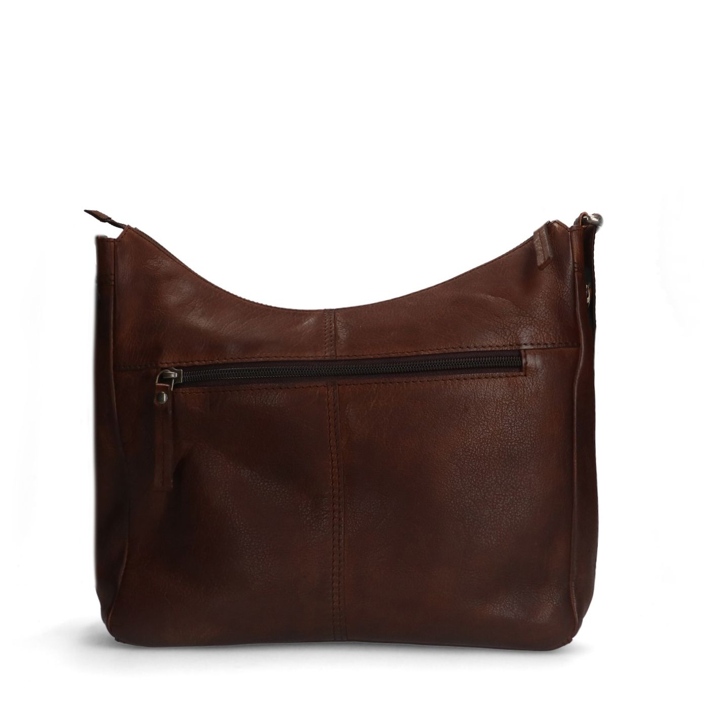 Braune Schultertasche aus Leder