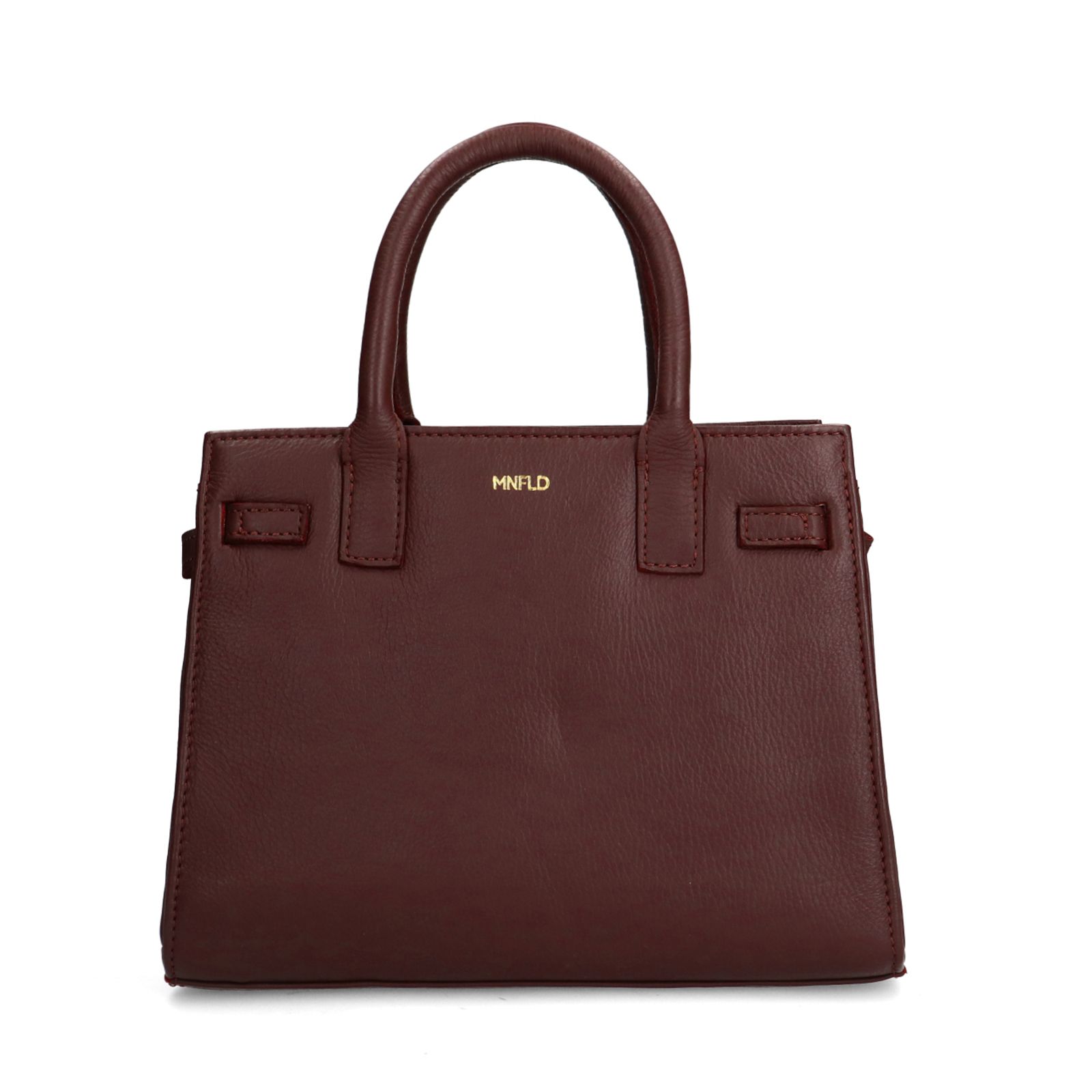 Burgundy leren handtas
