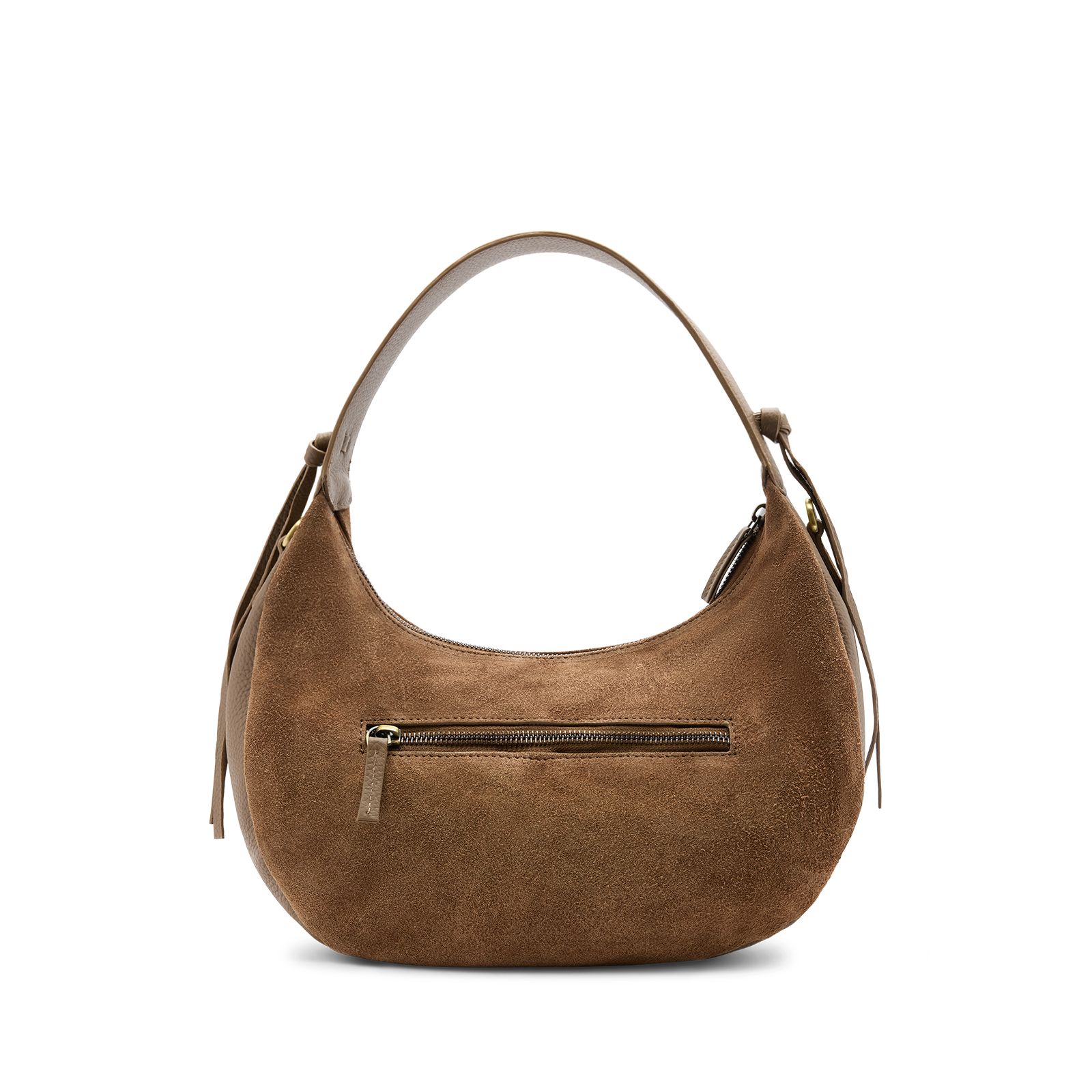 Taupe suède handtas