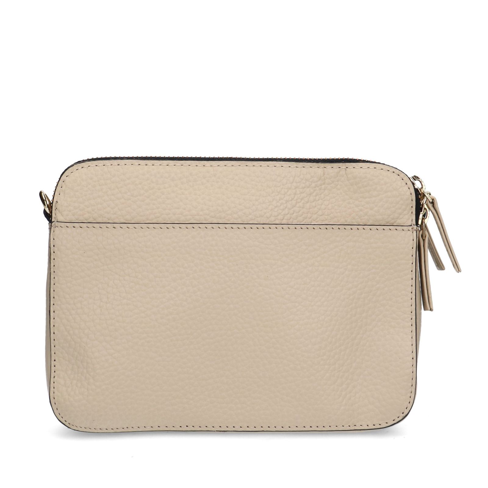 Beige schoudertas met bijpassende bagstrap