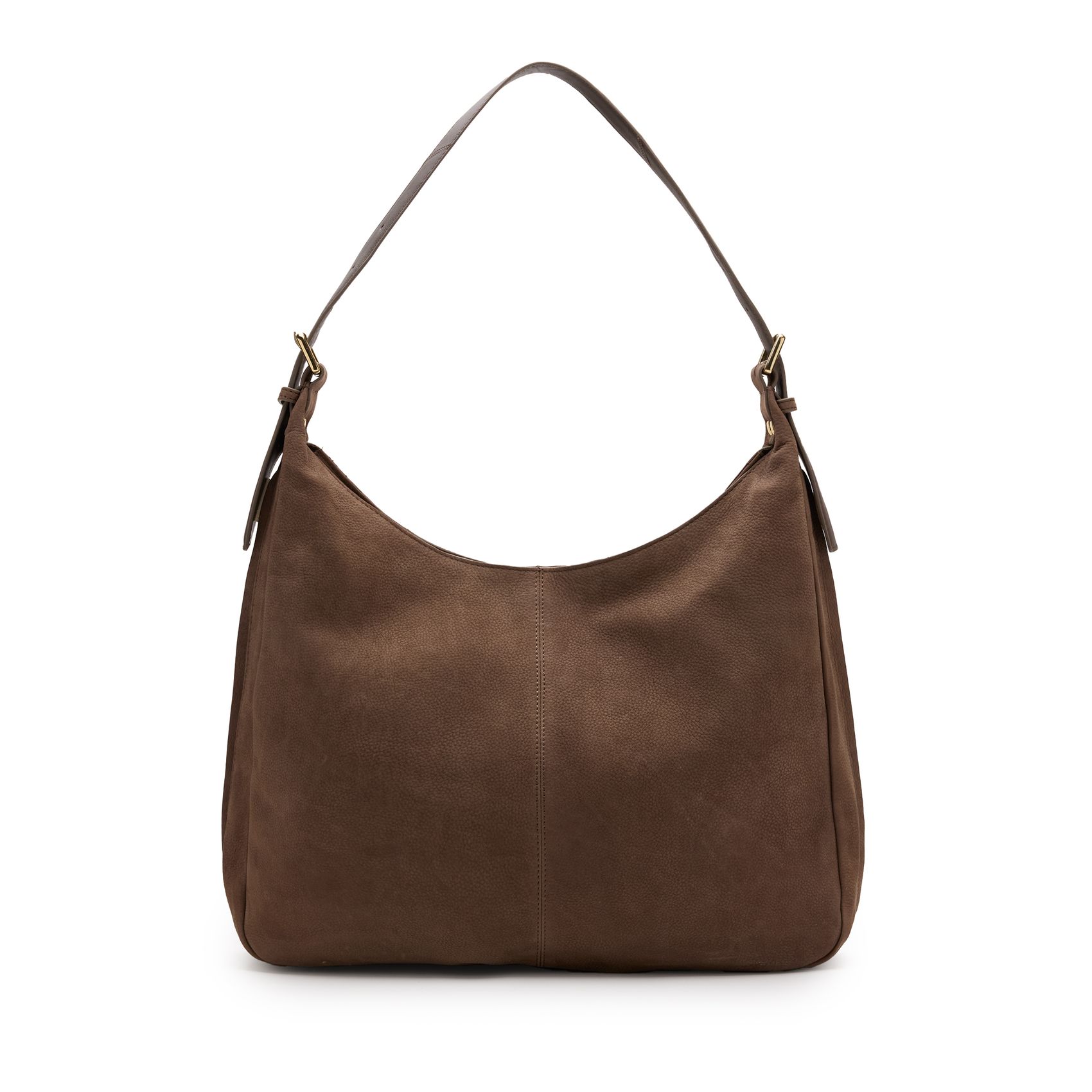 Taupe suède schoudertas