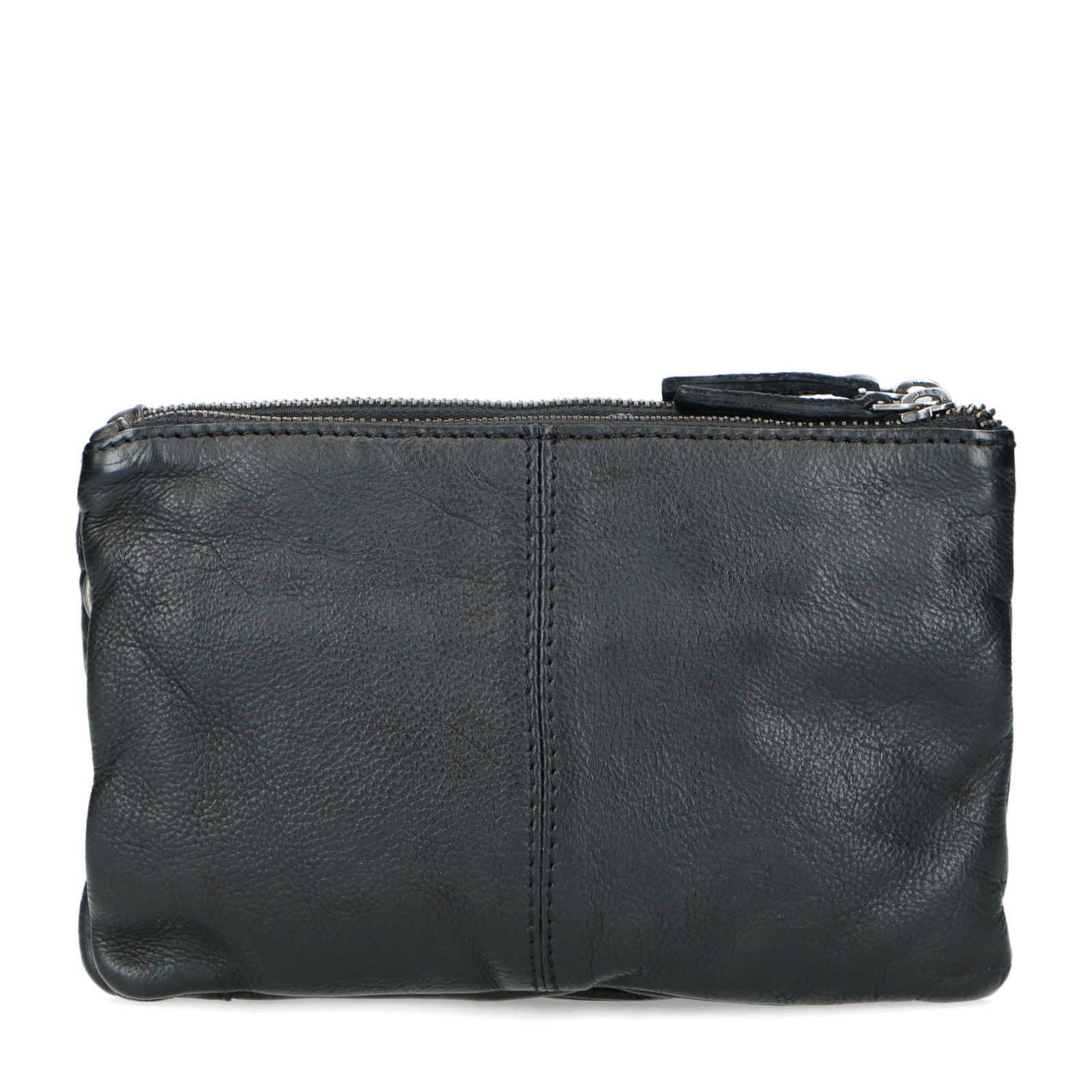 Clutch best sale zwart leer