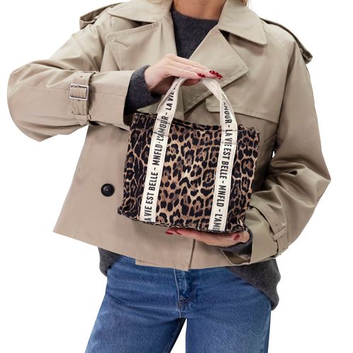 Leopard mini shopper