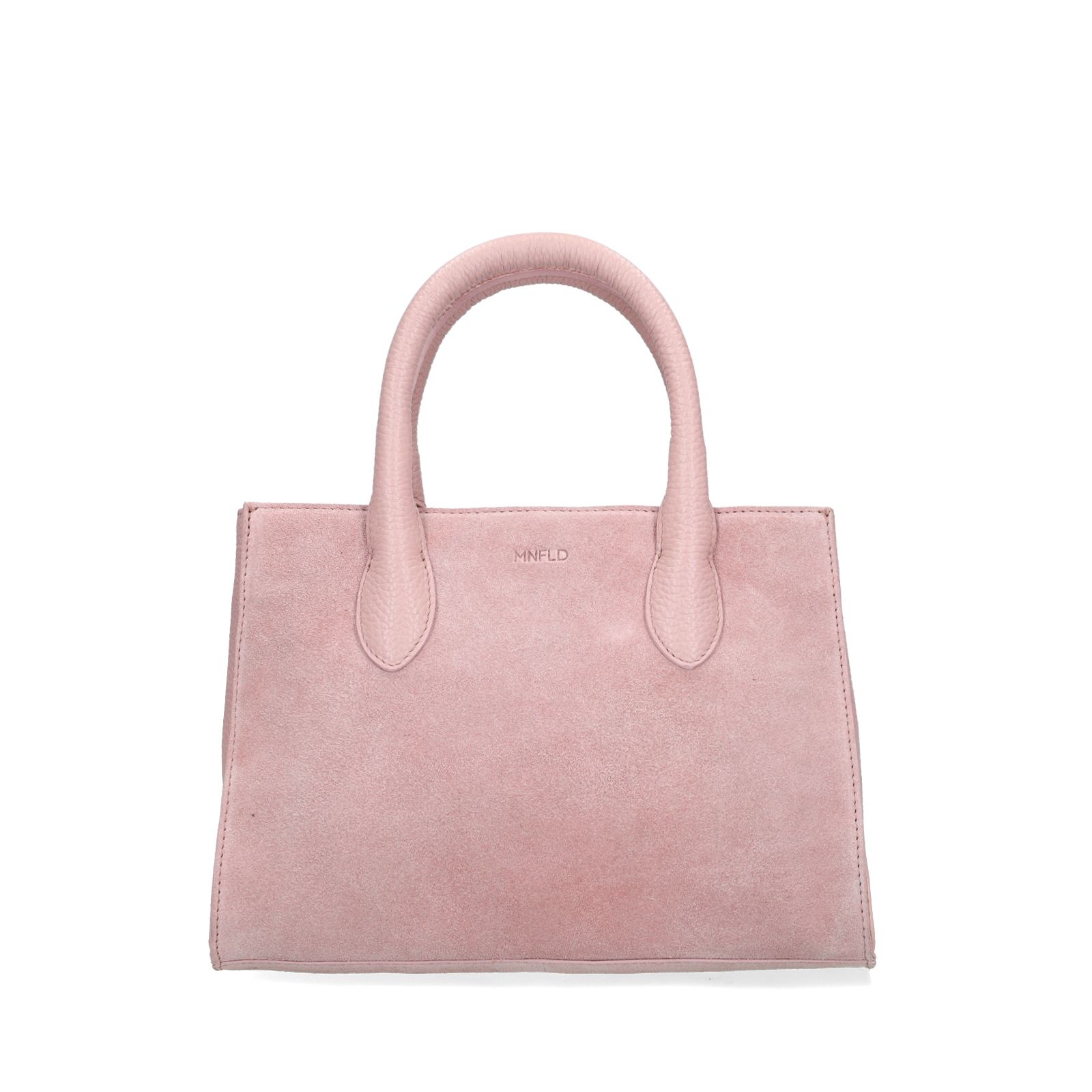 Roze suède handtas