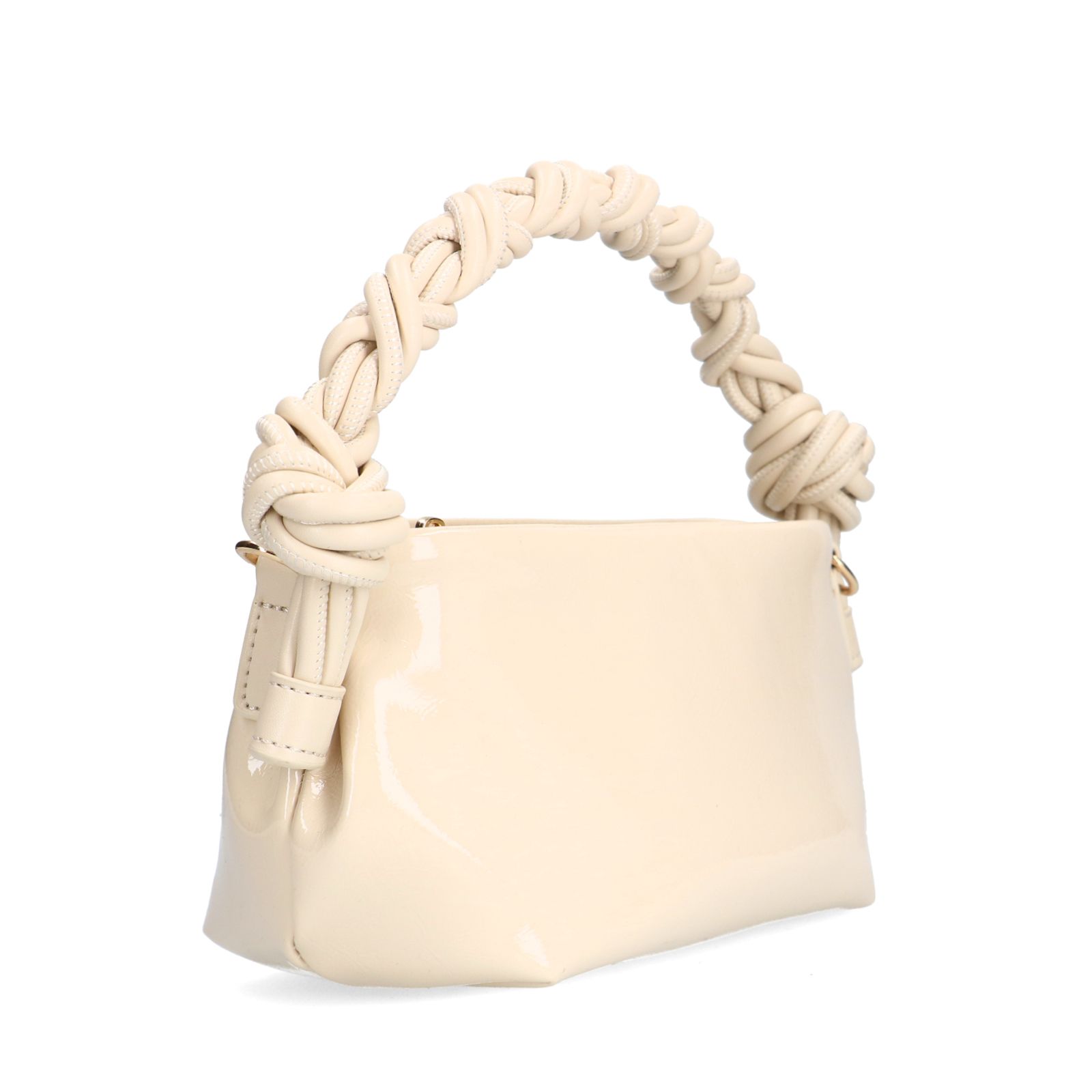 Offwhite Handtasche aus Lack