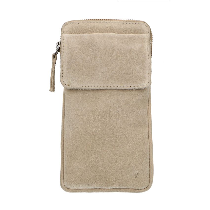 Beige suède telefoontas