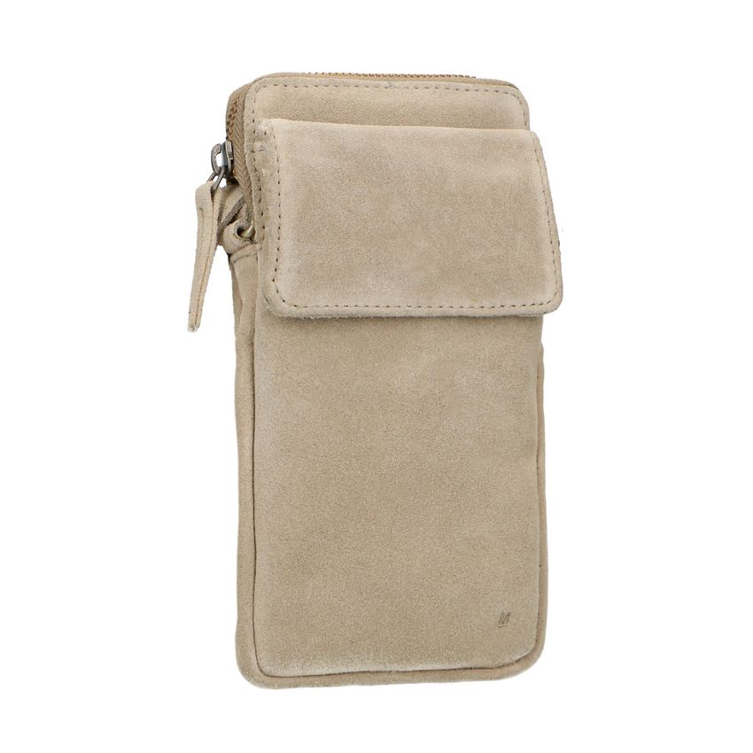 Beige suède telefoontas