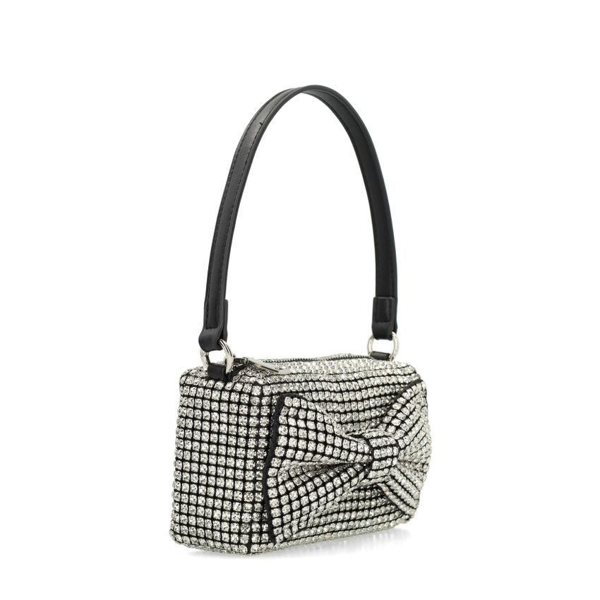 Glitzer-Handtasche mit Schleife