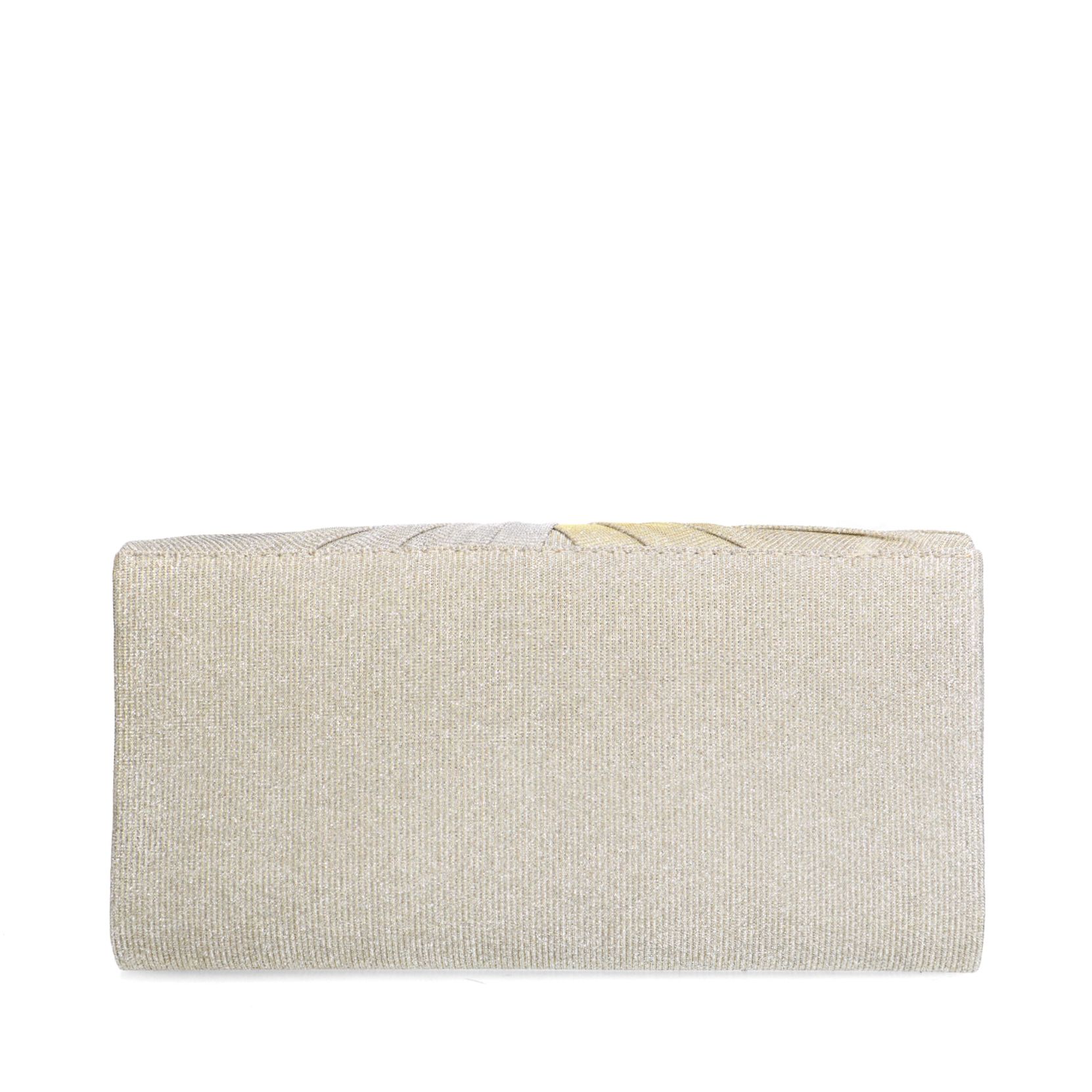 Zilverkleurige glitter clutch