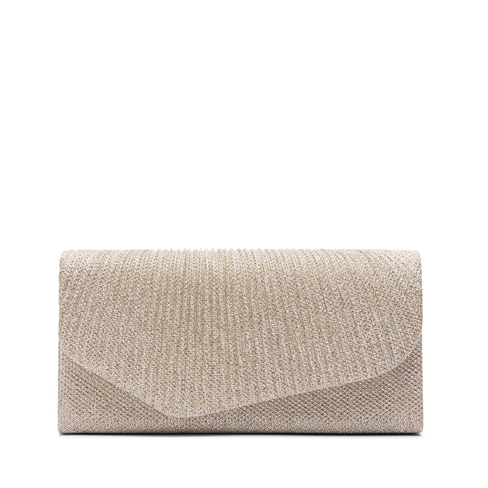 Silberfarbene Glitzer-Clutch