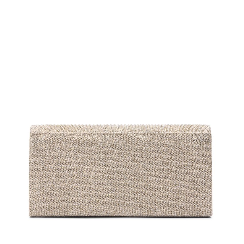 Zilveren glitter clutch