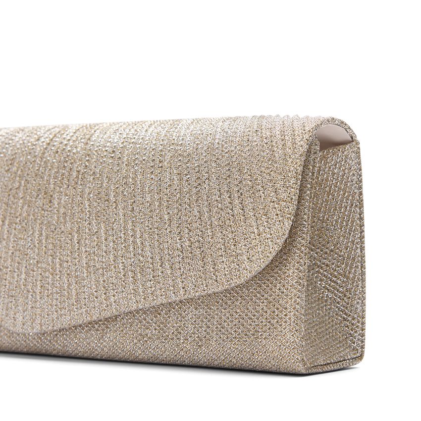 Silberfarbene Glitzer-Clutch