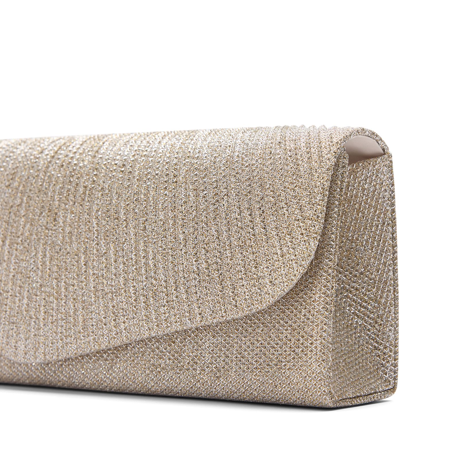 Zilveren glitter clutch