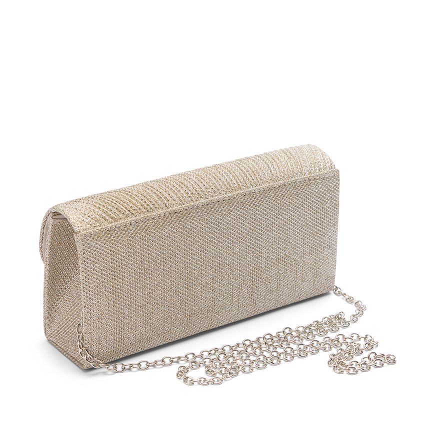 Zilveren glitter clutch