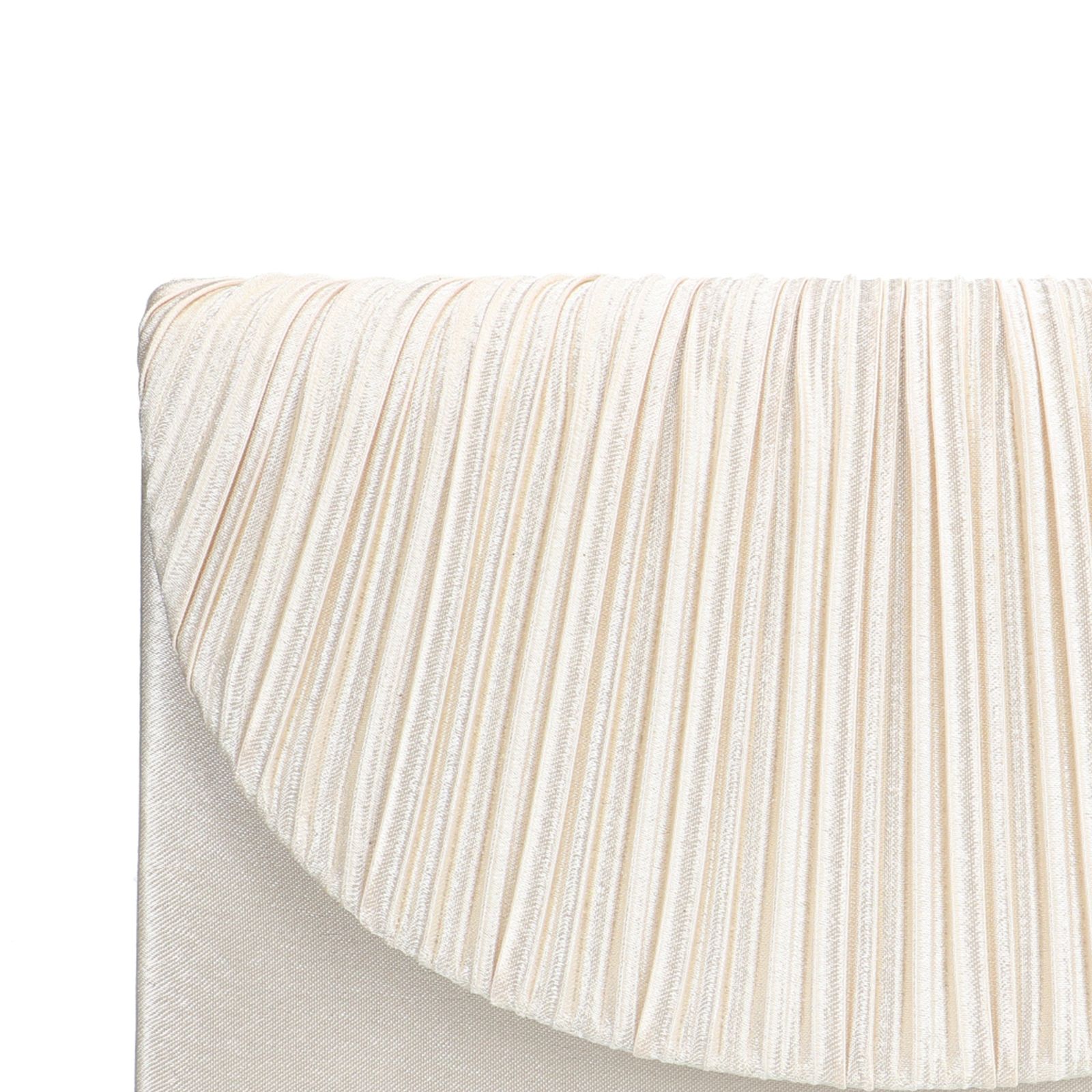 Beigefarbene Clutch mit Glitzer