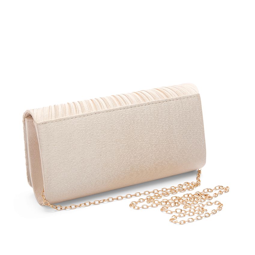 Beigefarbene Clutch