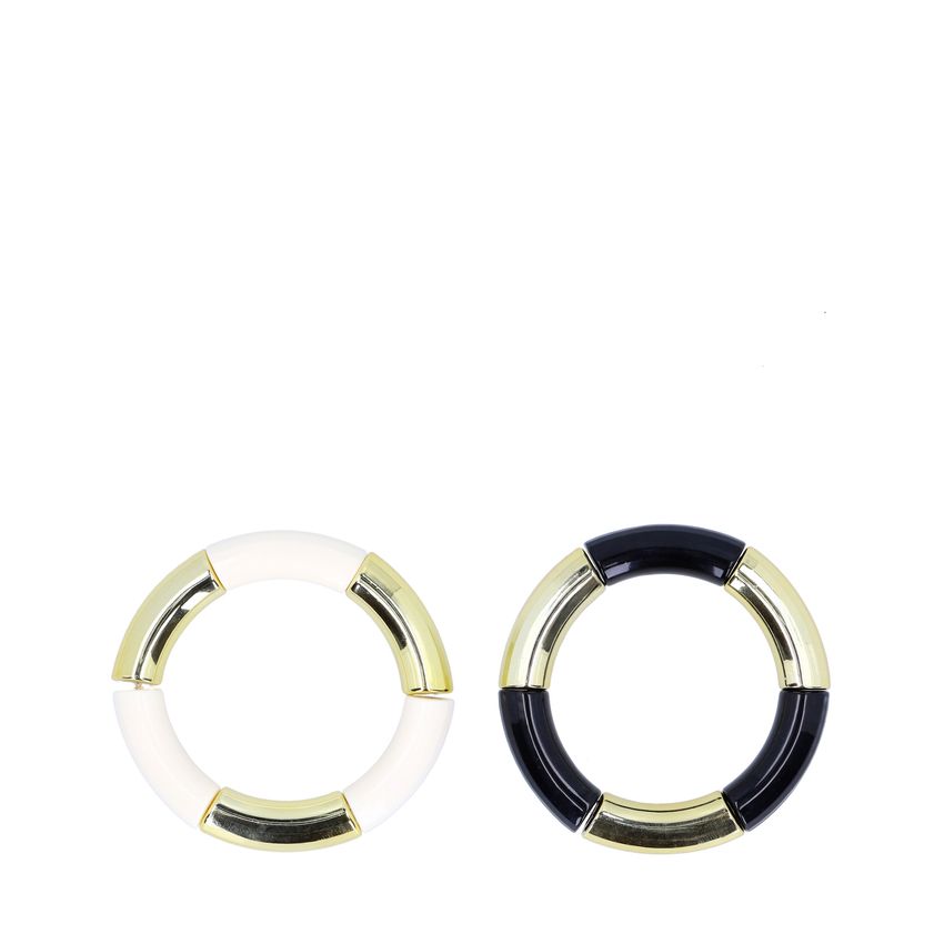 Goudkleurige elastieken bangles