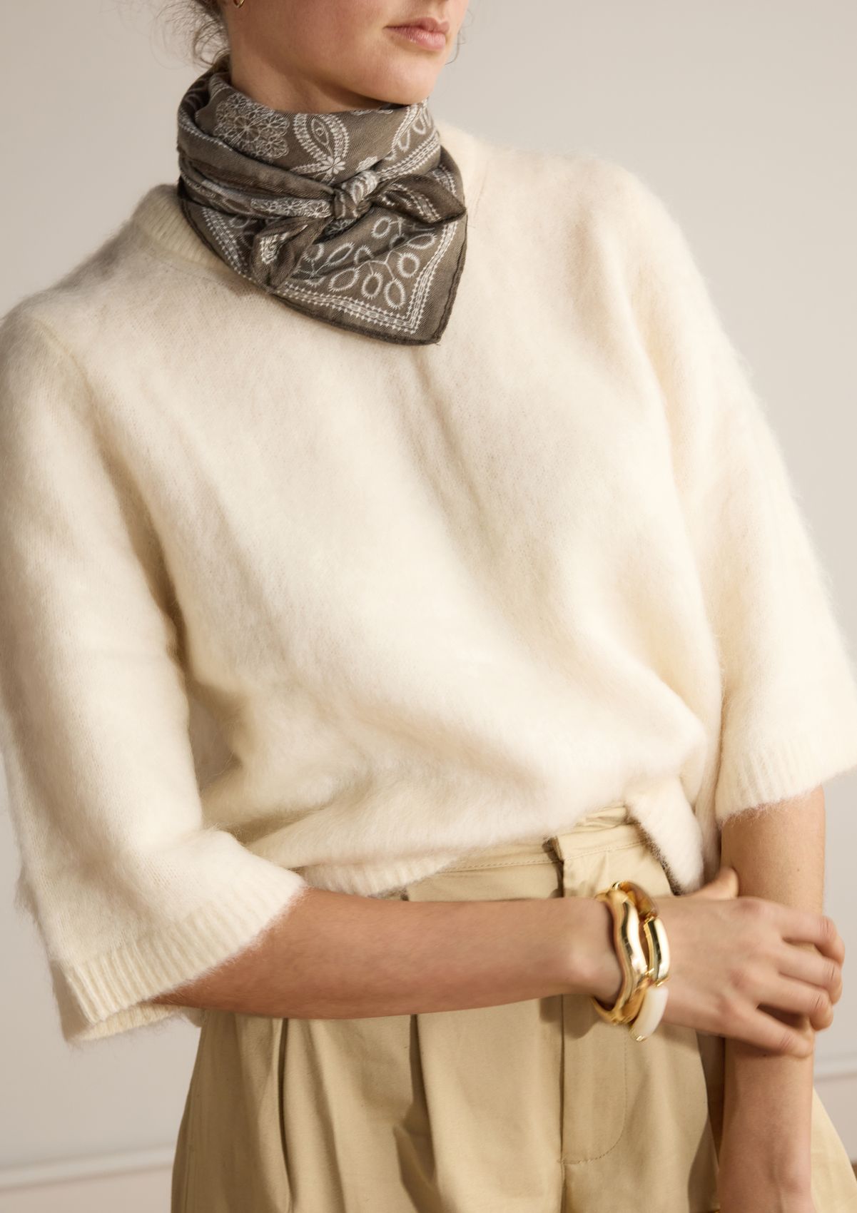 Gouden statement armband