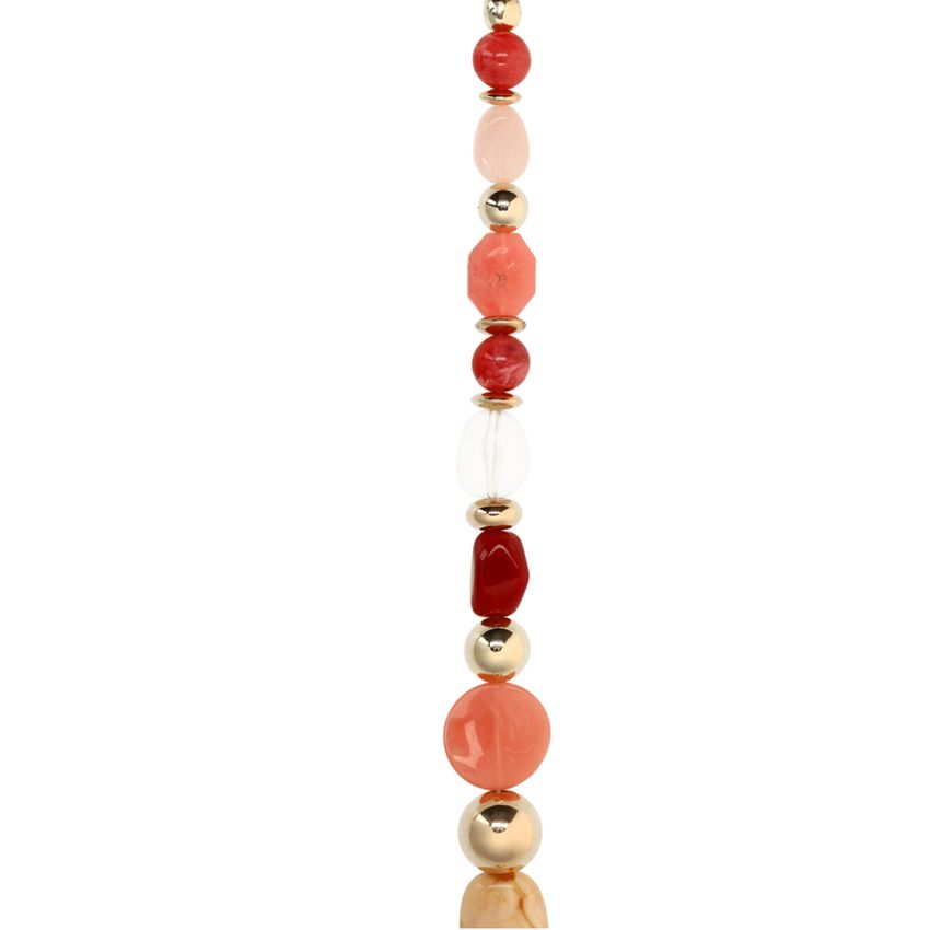 Roze multicolor bedelketting