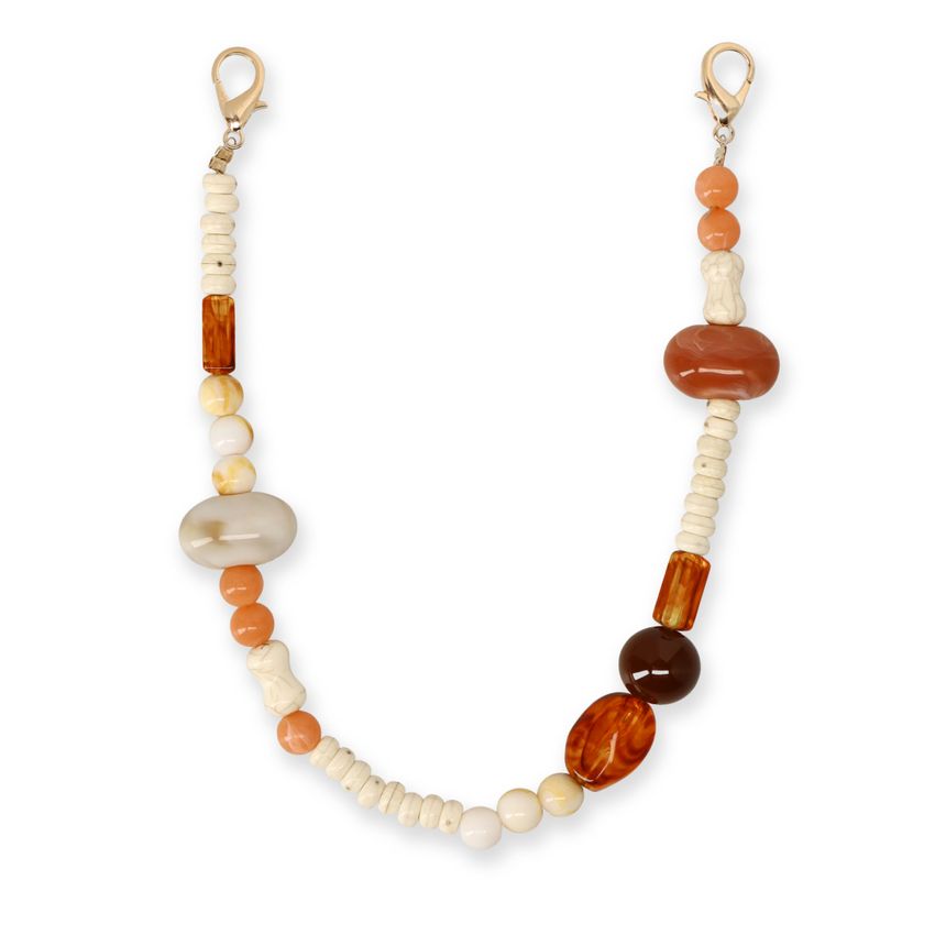 Multicolor bag charm met kralen