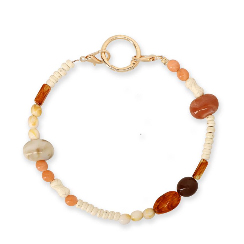 Multicolor bag charm met kralen