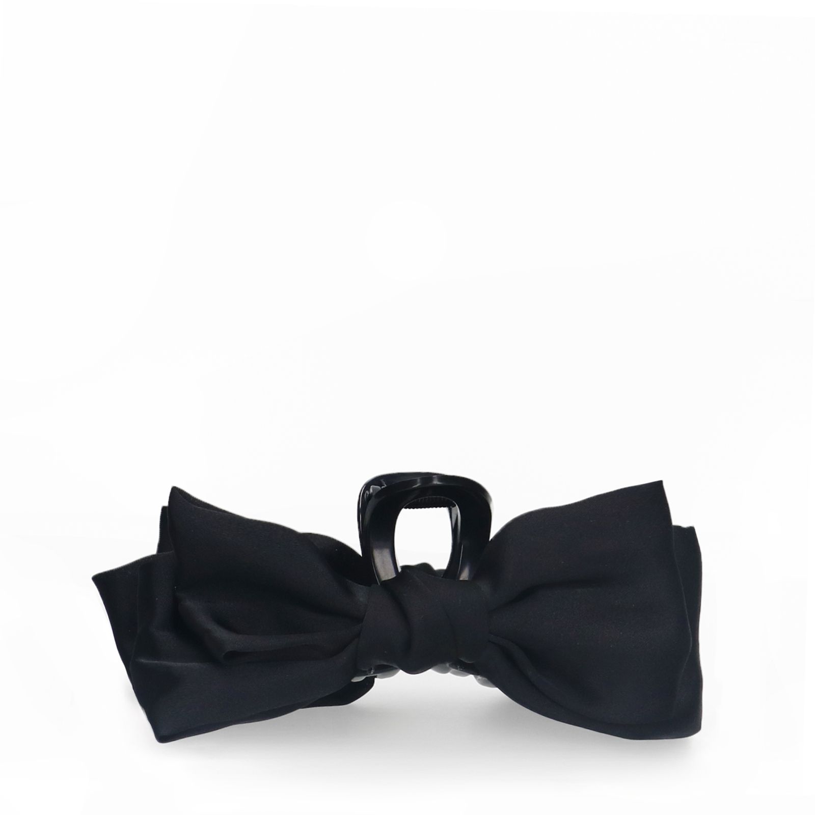 Schwarze Haarspange mit Schleife