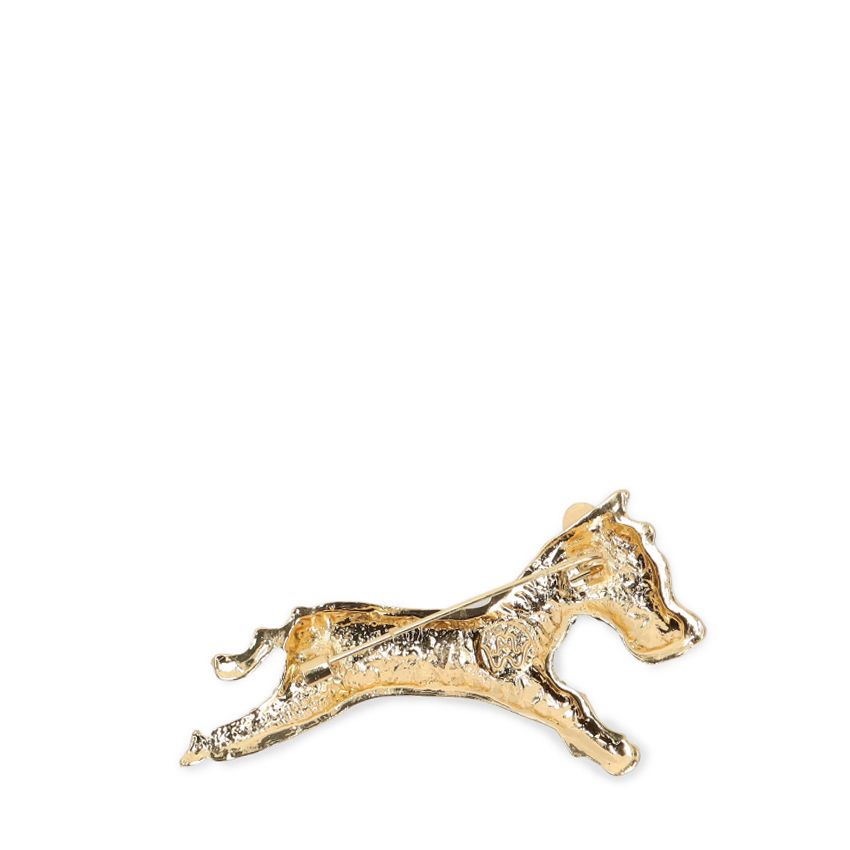 Goudkleurige zebra broche