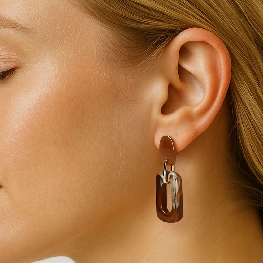 Braune Ohrringe