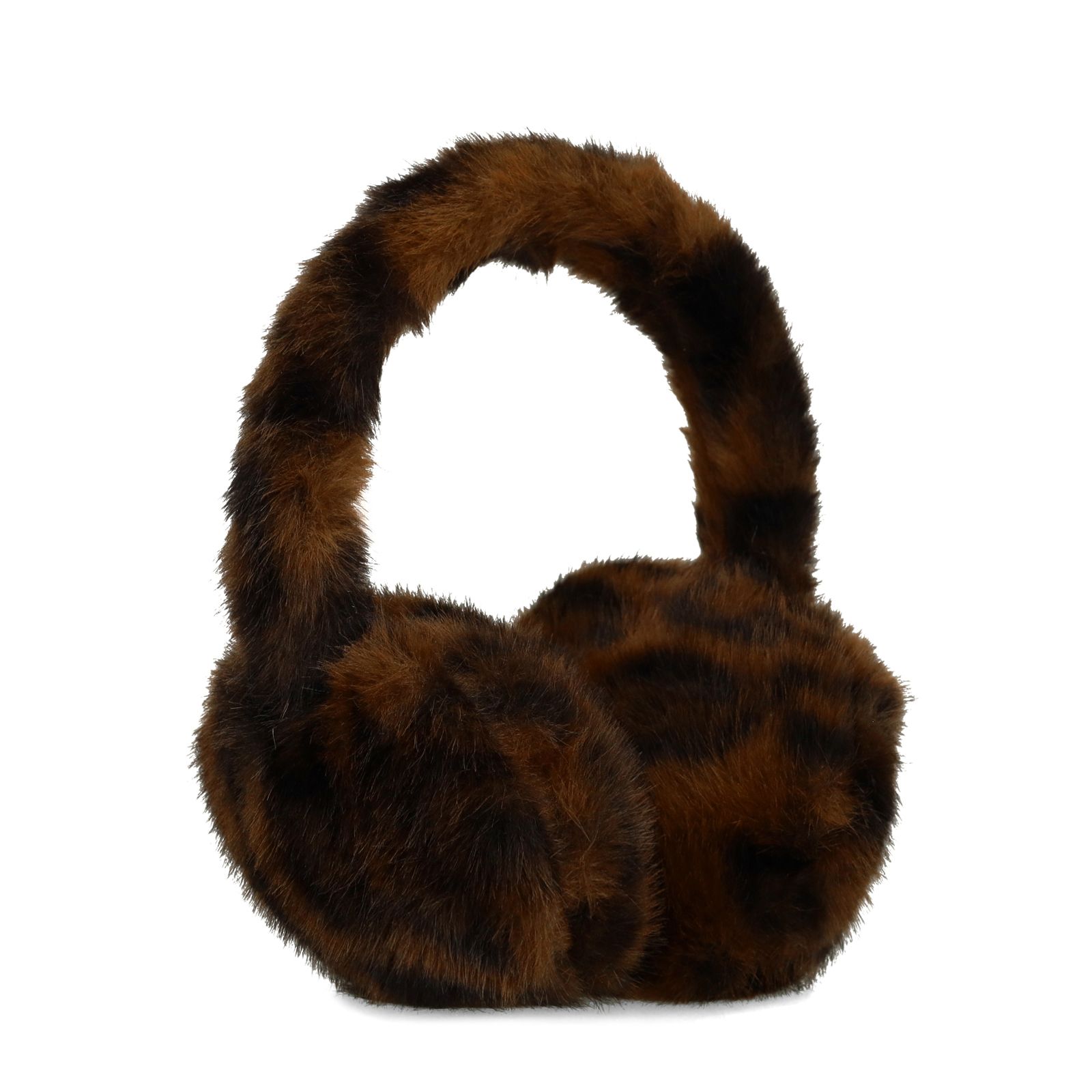 Kunstfell-Ohrschützer mit Leoprint