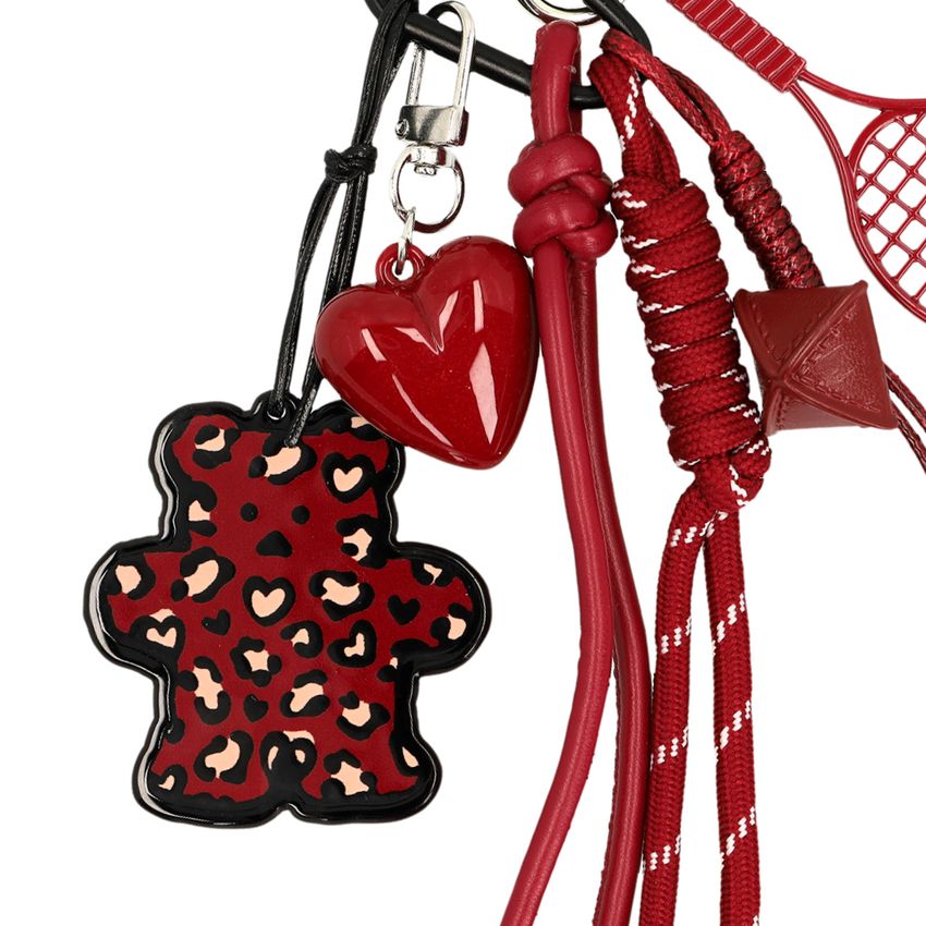 Bordeauxroter Taschen-Charm
