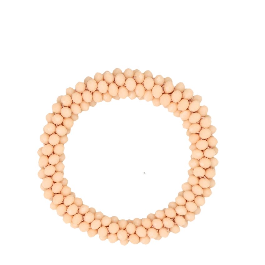 Beige-rosa Perlenarmband