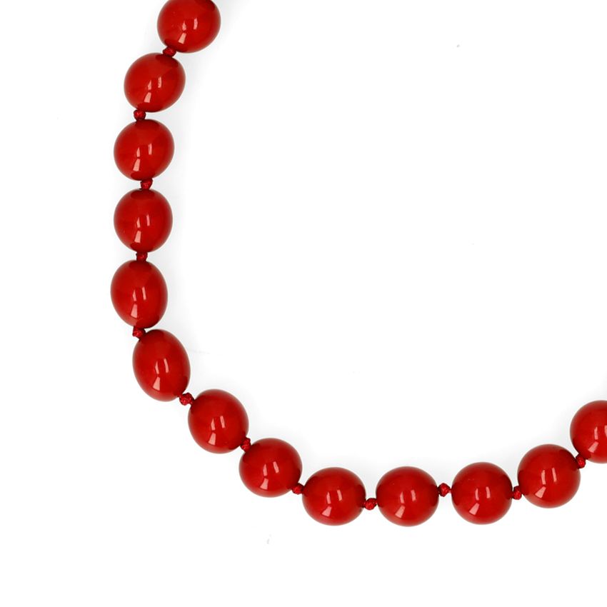 Burgundy kralenketting