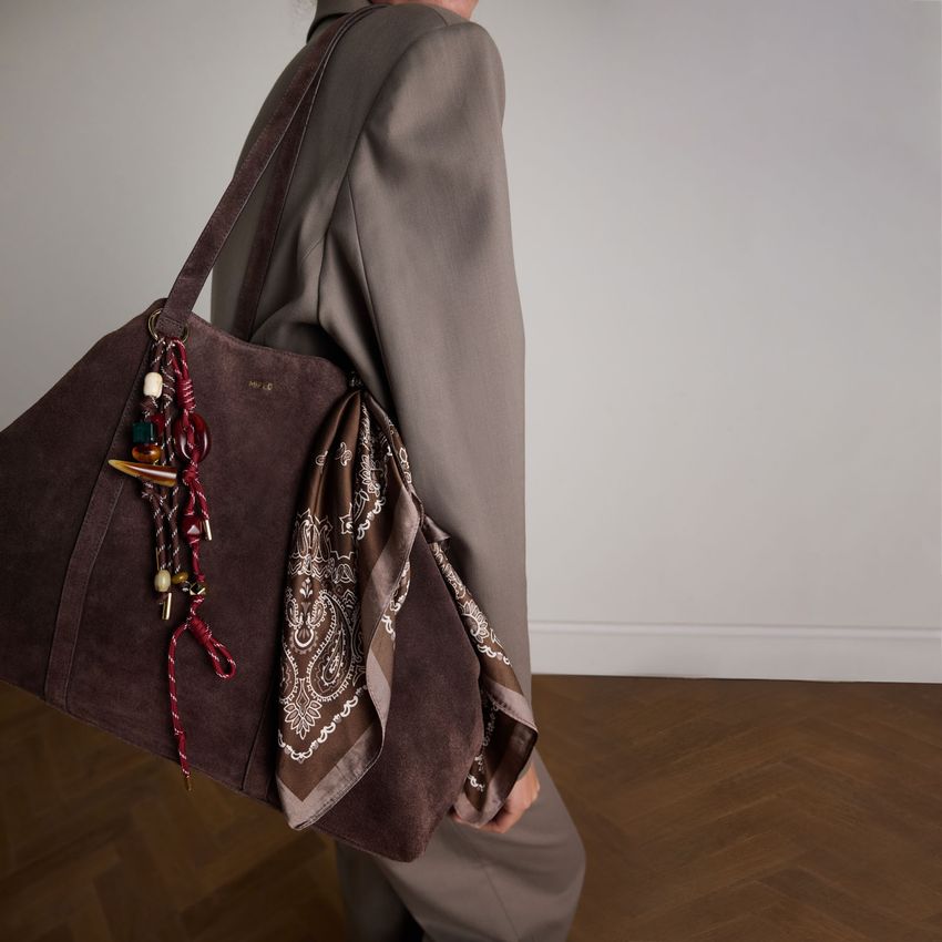 Bordeauxroter Taschen-Charm