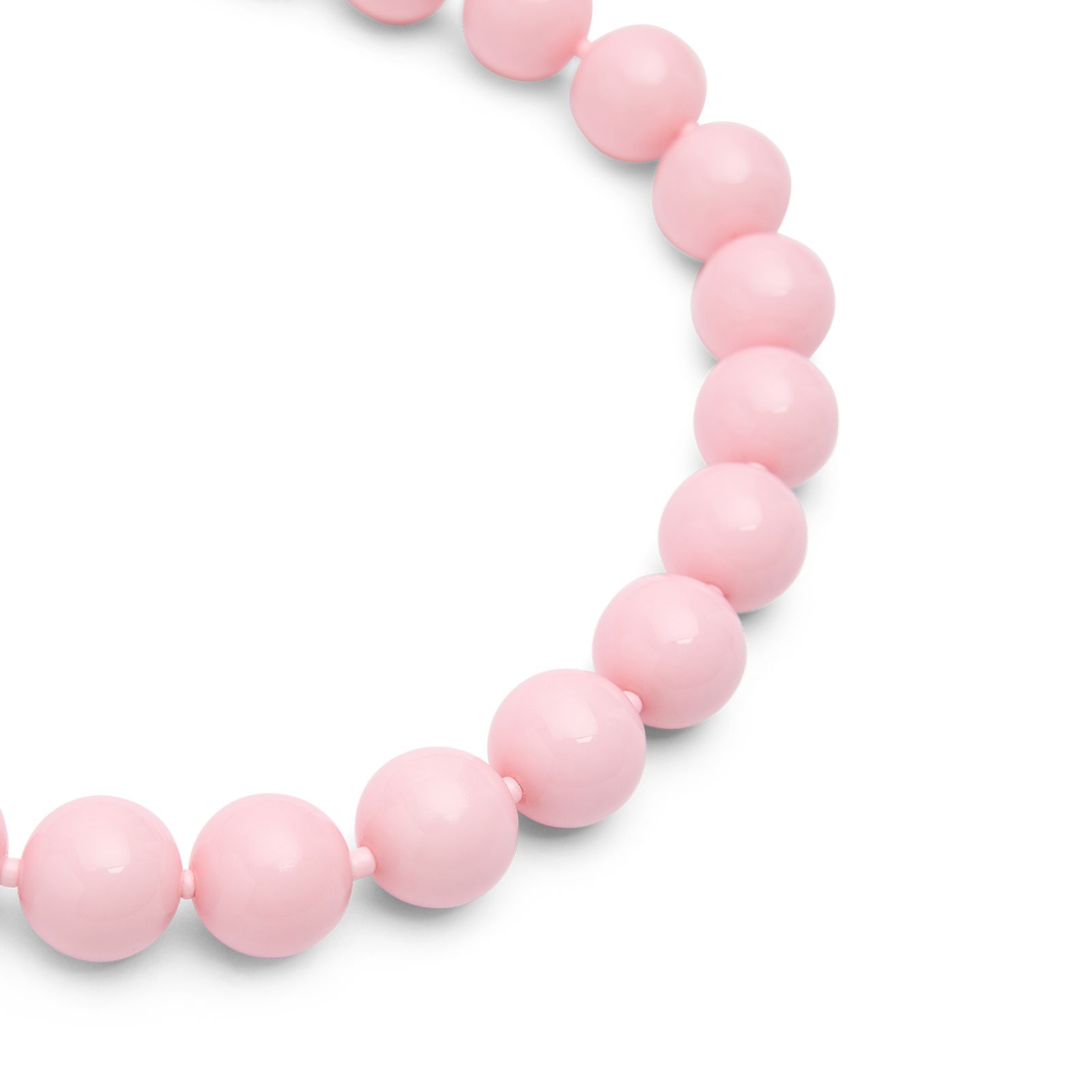 Roze kralenketting