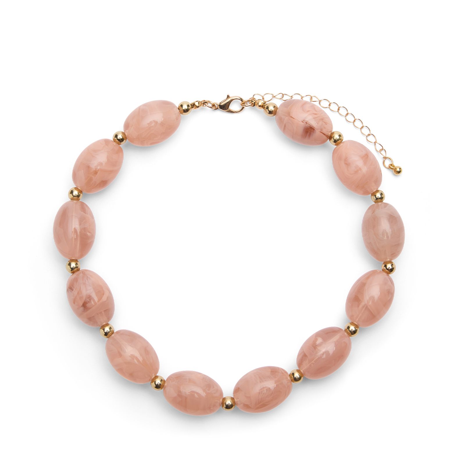 Roséfarbene Perlenkette