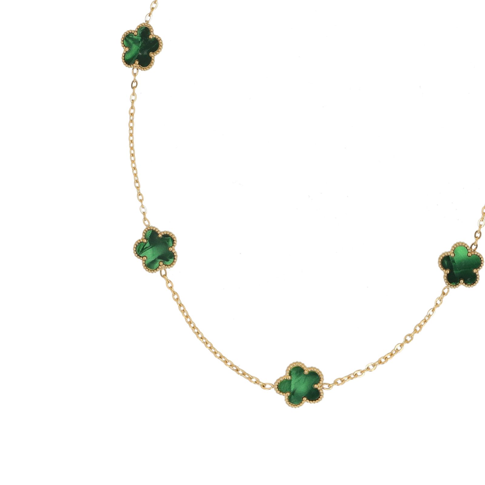 Grüne Blumen-Kette