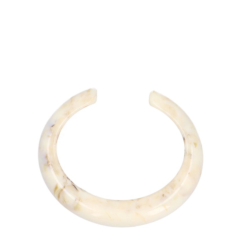 Off white bangle armband
