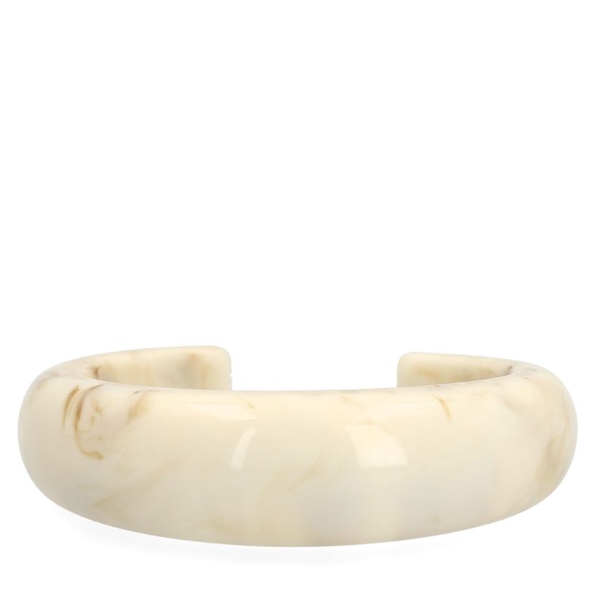 Off white bangle armband