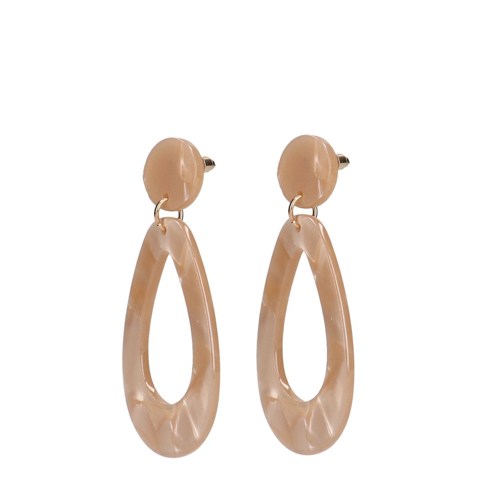 Beige oorbellen