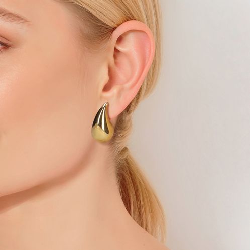 Goudkleurige druppel oorbellen L