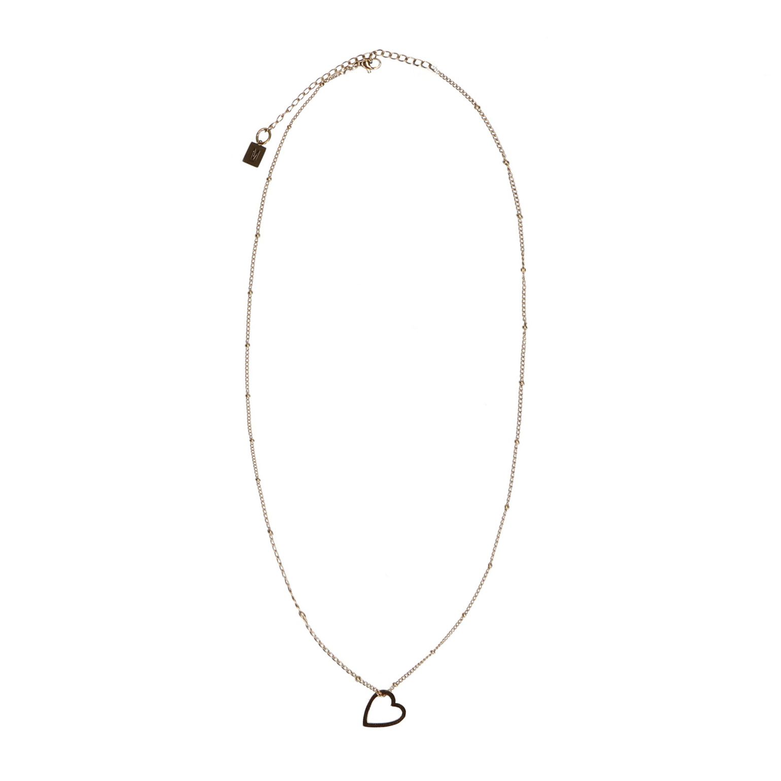Goldfarbene Kette mit Herz-Anhänger