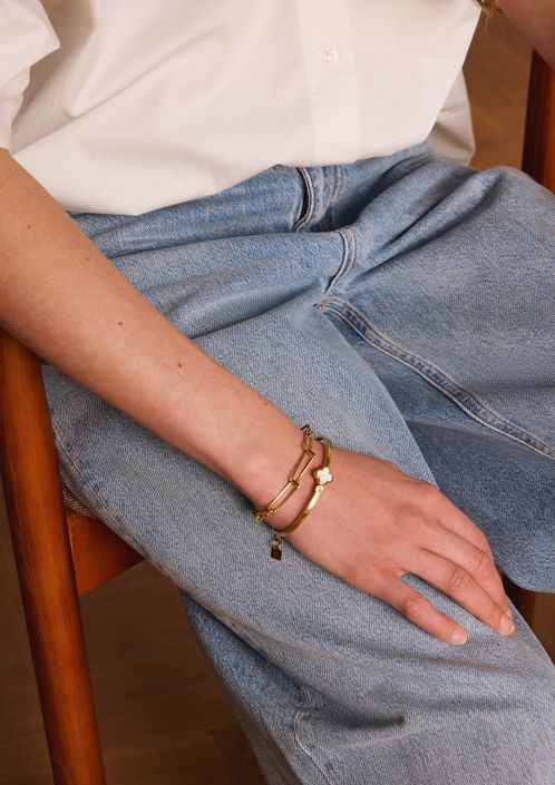 Goudkleurige bangle armband