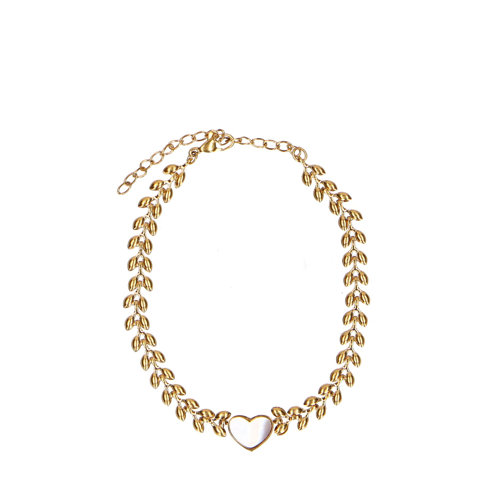 Gouden armband met hartjes detail
