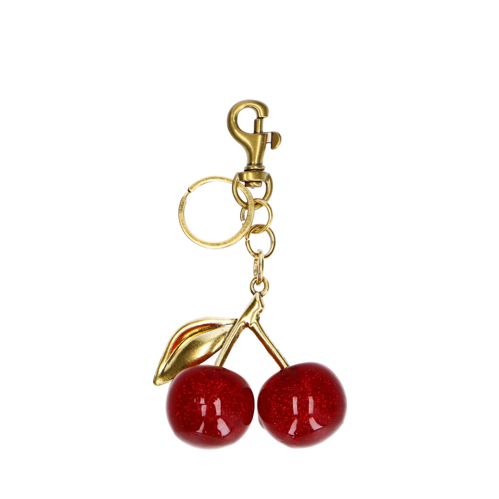 Gouden cherry bag charm