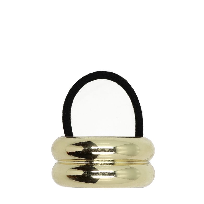 Haargummi mit goldfarbenem Detail