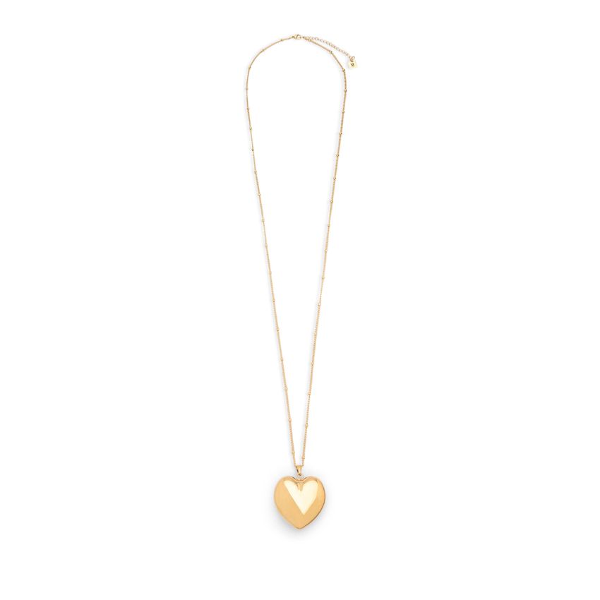 Goldfarbene Kette mit Herz-Anhänger
