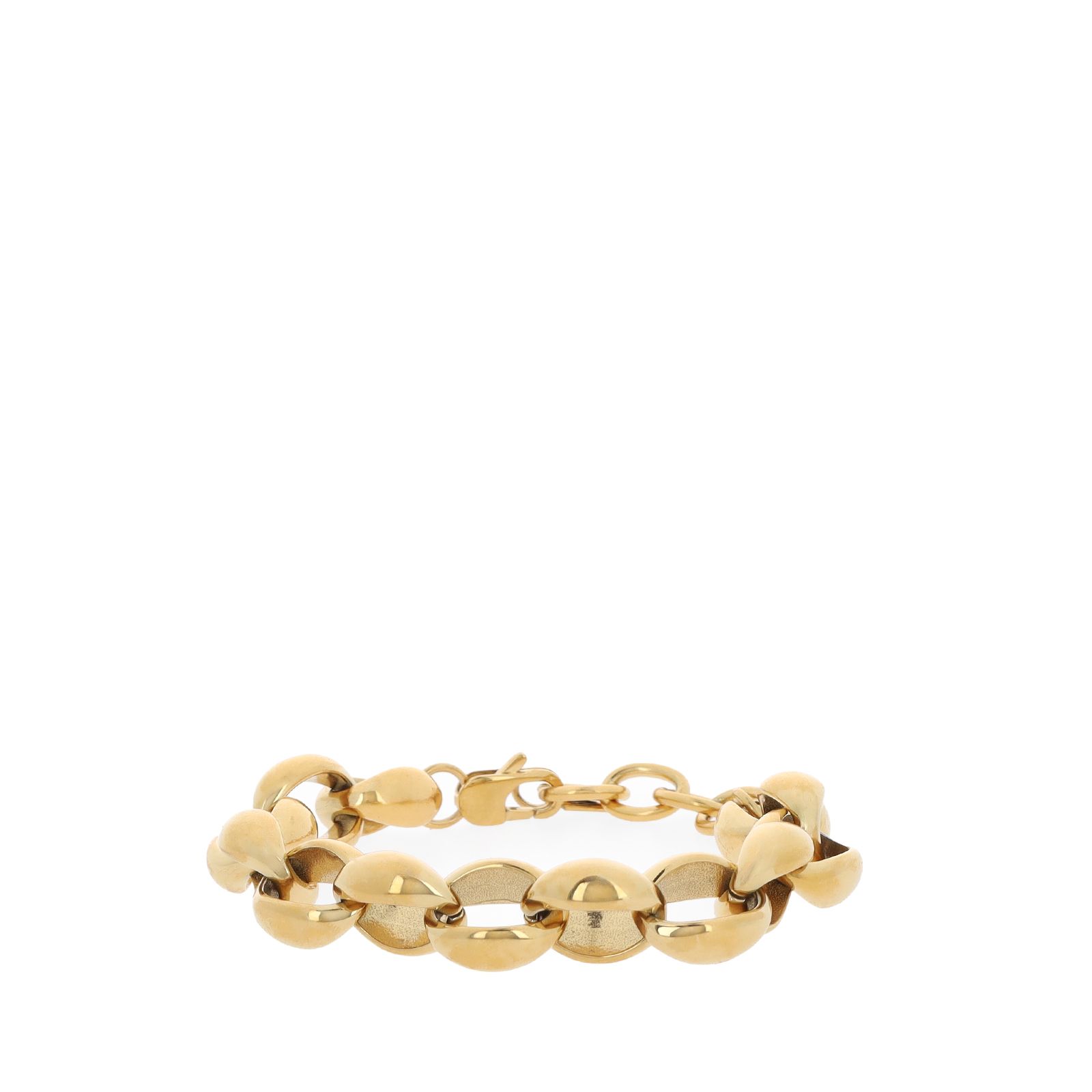 Gouden schakelarmband